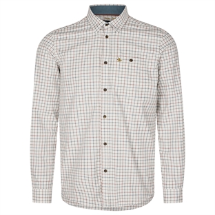 Seeland Oxford Shooting Skjorte, Grape Leaf/Terracotta Check - front