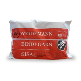 Sisal høstbindegarn 200 mtr/18 kg Weidemann 2 rl.