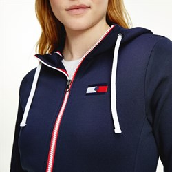 Tommy Hilfiger trøje "Training Jacket Unicolor" - desert sky