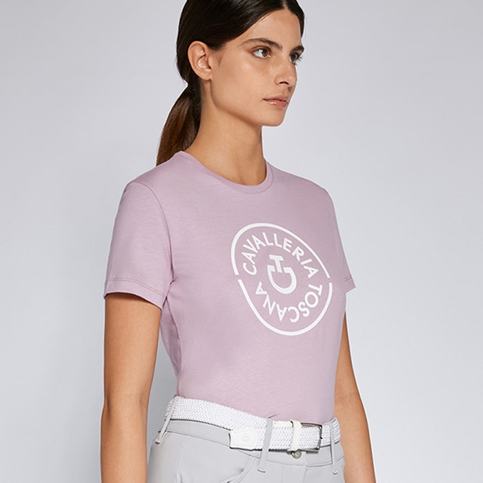 Cavalleria Toscana t-shirt "CT Double Orbit Cotton" - rosa