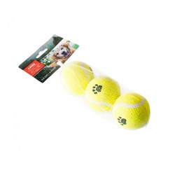 Tennisbold 3 pak 6,5 cm - køb hos lundemøllen