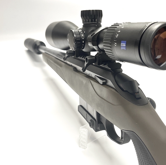 Tikka T3x CTR Adjustable, edition brun, Cal. 308W detalje