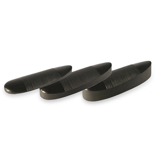 Wegu-GFT 10 mm bakelit bagkappe sort, polerbar 