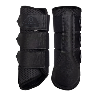 Acavallo gamacher ''Perforated Air Neoprene Boots" bagben - sort