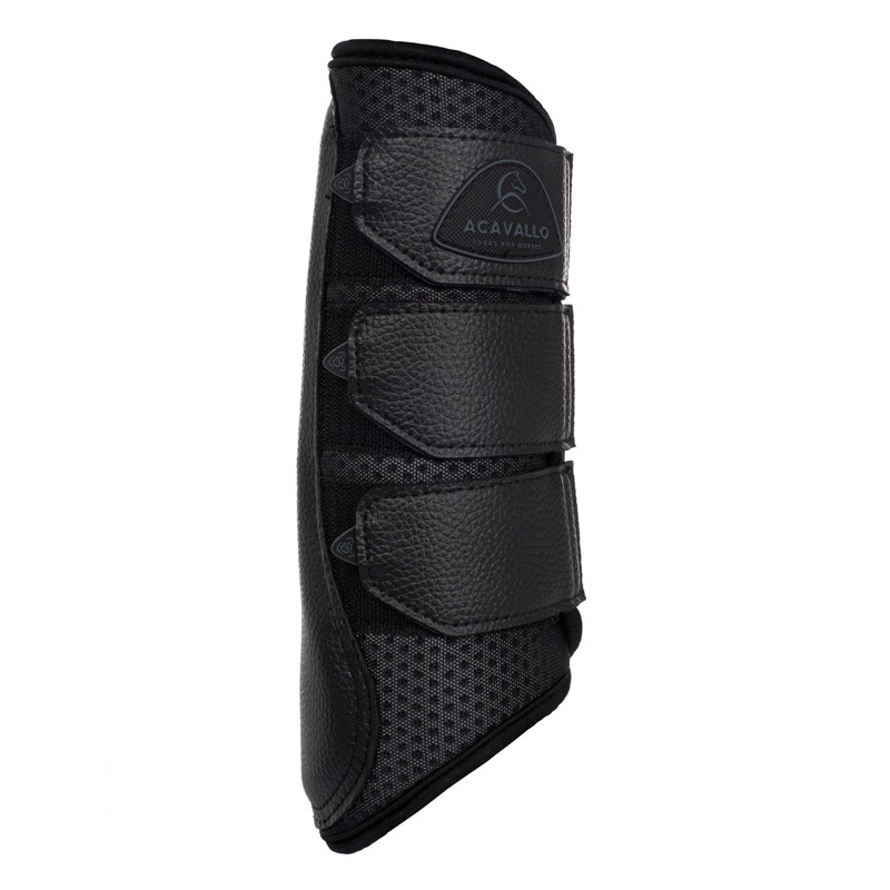 Acavallo gamacher \'\'Perforated Air Neoprene Boots" forben - sort