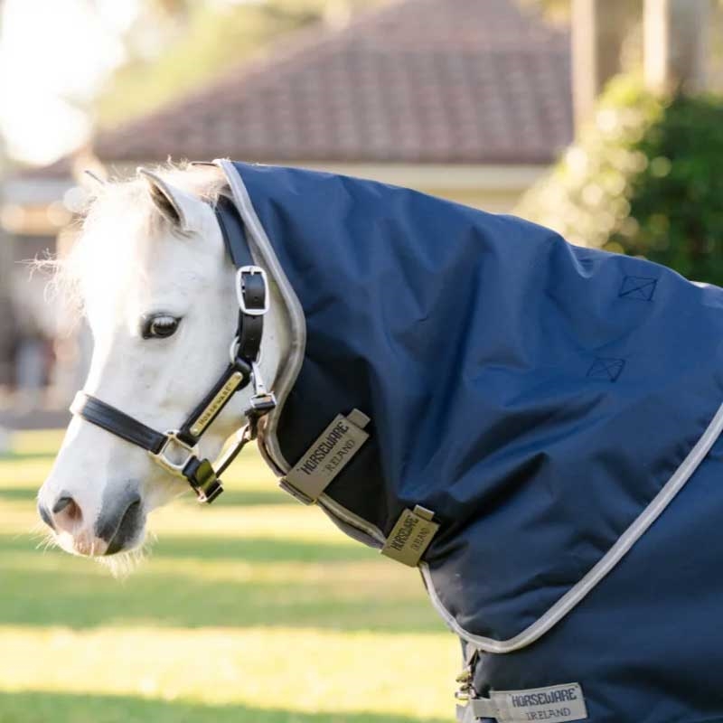 Horseware Amigo 1200D Plus PONY Lite 0g - navy/titanium grey/silver