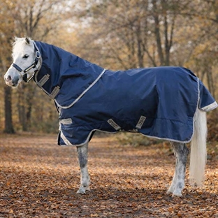 Horseware Amigo 1200D Plus PONY Medium 250g - navy/titanium grey/silver
