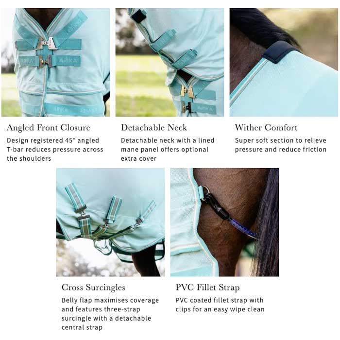 LeMieux insektdækken \'\'Arika Armour-Tek Fly Rug" - grå