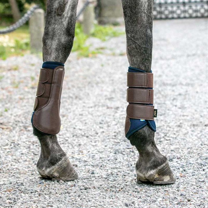 Gamacher airflow brush boots fra Back on Track ses på hest