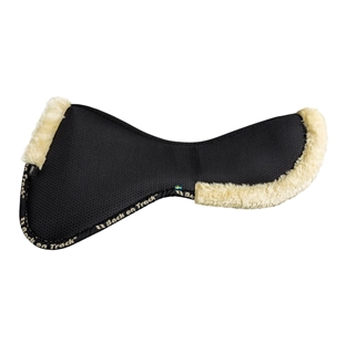 Back on Track sadelpad "Impact" med kunstpels - sort/natur