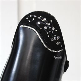 De Niro Bellini dressurstøvler i brushed læder med Uptop Flower Swarovski
