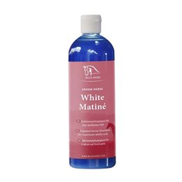 Blue Hors White Matiné shampoo 475ml. - heste skimle kølende hors white matiné shampoo til heste - Køb hos Lundemøllen