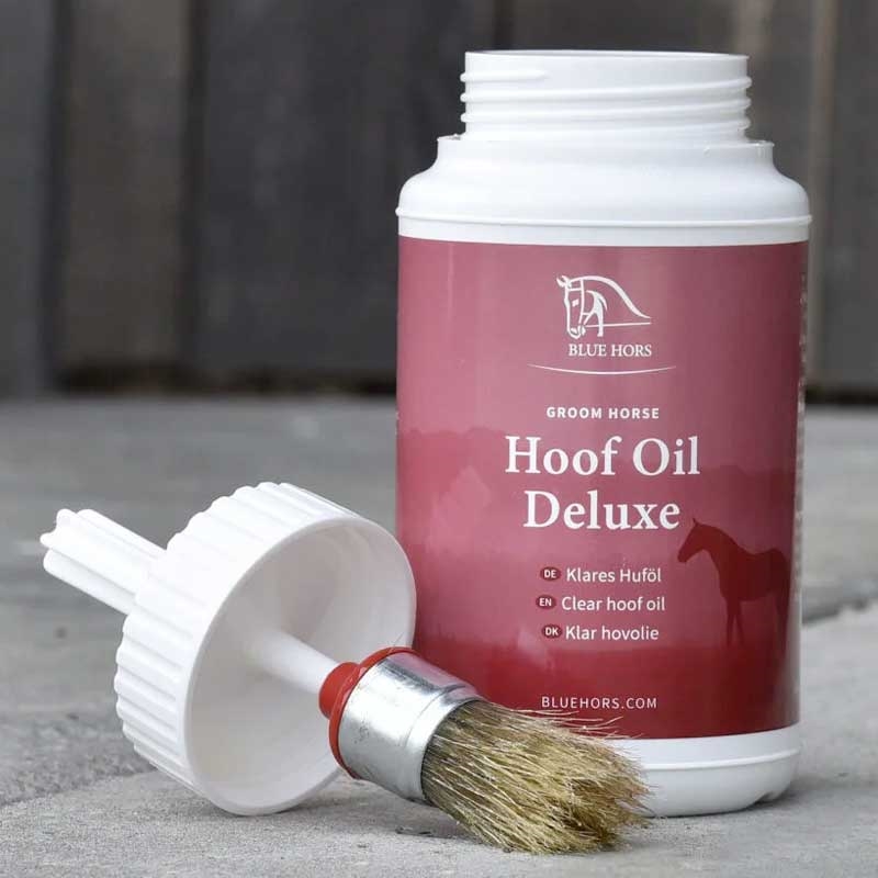 Hoof Oil deluxe bøtte med pensel i låg