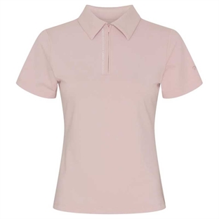 Catago "Nash" zip polo top - Burnished lilac forfra