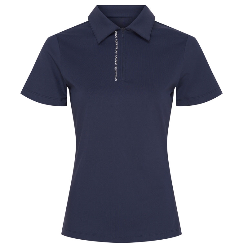 Catago "Nash" zip polo top - navy