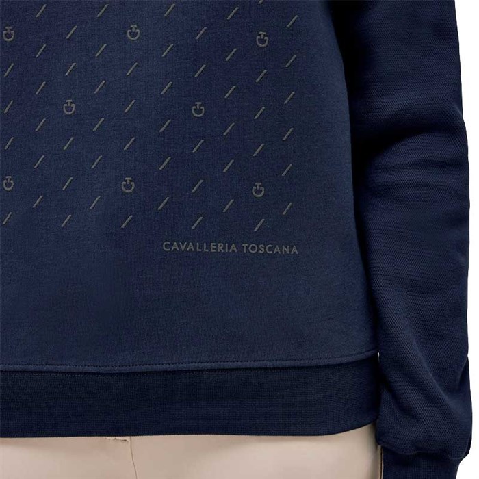 Cavalleria Toscana sweatshirt tæt på logoer i navy