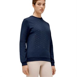 Cavalleria Toscana sweatshirt navy med små logoer forfra