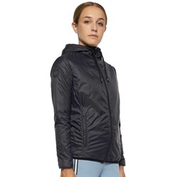 Cavalleria Toscana "Lightweight Padded Nylon Hooded Zip Jacket" - Navy 