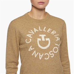 Tæt på Cavalleria Toscana logo bluse cashmere blend