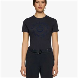 Lækker navy t-shirt fra Cavalleria Toscana med logo