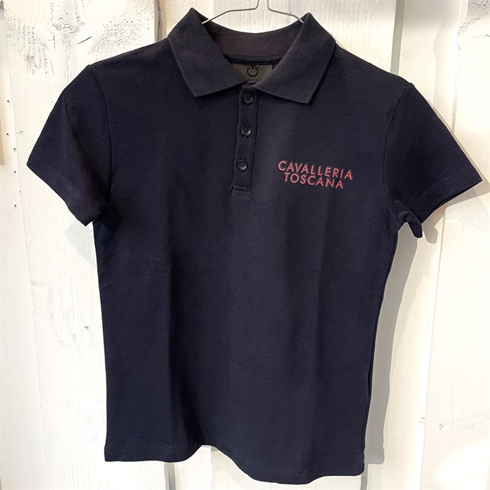 Cavalleria Toscana polo junior "Cotton Piqué S/S" - Navy