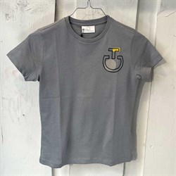 Junior t-shirt fra Cavalleria Toscana i grå med logo "Color form"