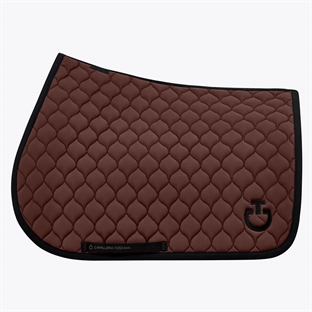 Cavalleria Toscana underlag "Circular Quilted" - brun m. sort logo