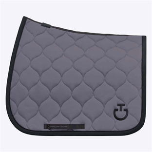 Cavalleria Toscana underlag "New Circular Quilted" - grå m. sort logo