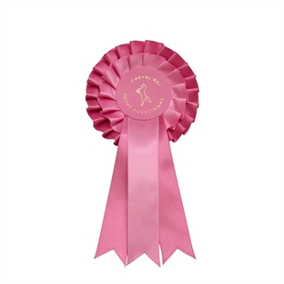 Cheval Roi roset til kæphest- pink 
