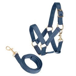 Grime og træktov i navy til kæphest fra Cheval Roi