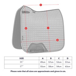 LeMieux "Cooling pad" underlag - grå detaljer størrelser