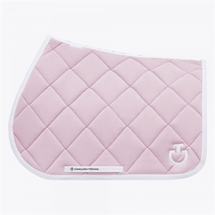 Cavalleria Toscana underlag "Diamond Quilted" - rosa/hvid