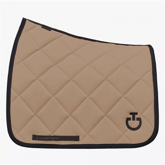 Cavalleria Toscana sadelunderlag "Diamond Quilted" - camel/sort