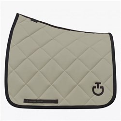 Cavalleria Toscana sadelunderlag "Diamond Quilted" - dusty green/sort