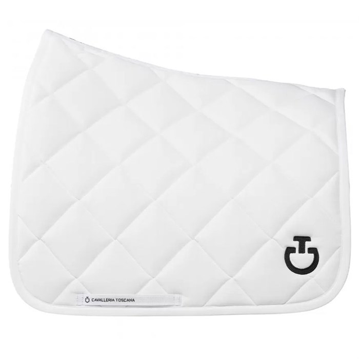 Cavalleria Toscana sadelunderlag "Diamond Quilted" - hvid