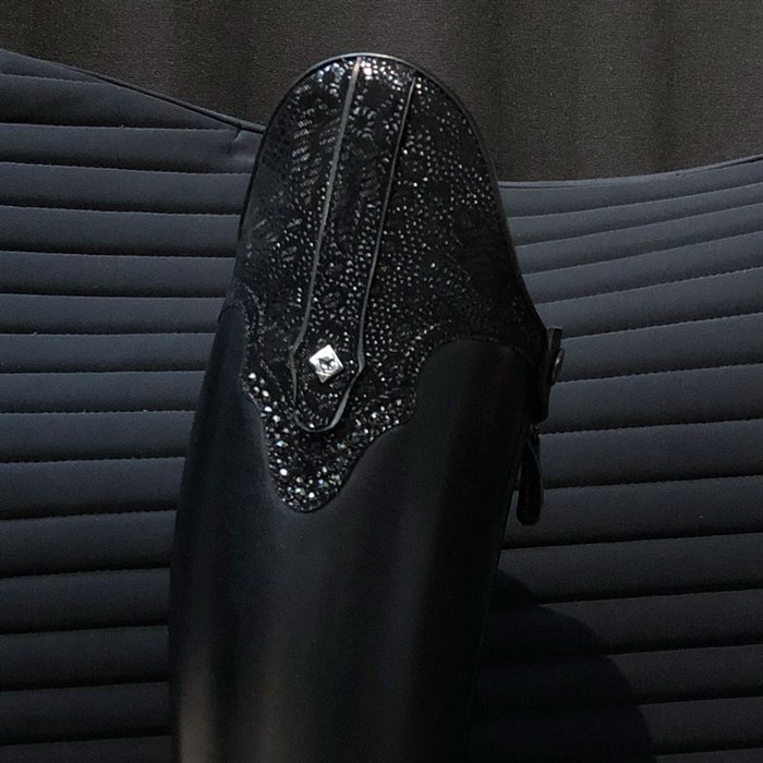 De Niro "Bellini" ridestøvler - sort m. America Dolce Fiore top + krystaller