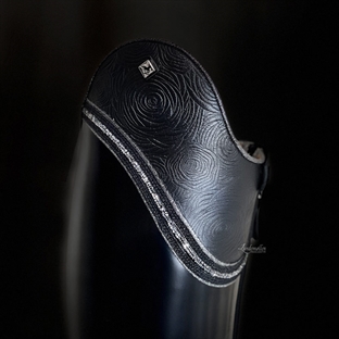 De Niro "Bellini" ridestøvler - sort brushed m. Lisa top og Swarovski Fineline