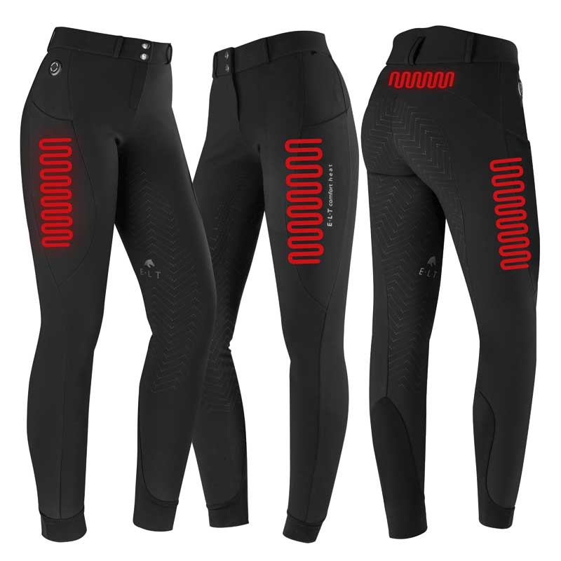 ELT "Heated" Comfort ridebukser - sort 