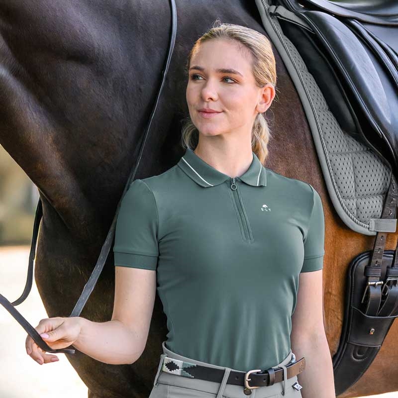 ELT functional poloshirt "Prag" - Pine Green