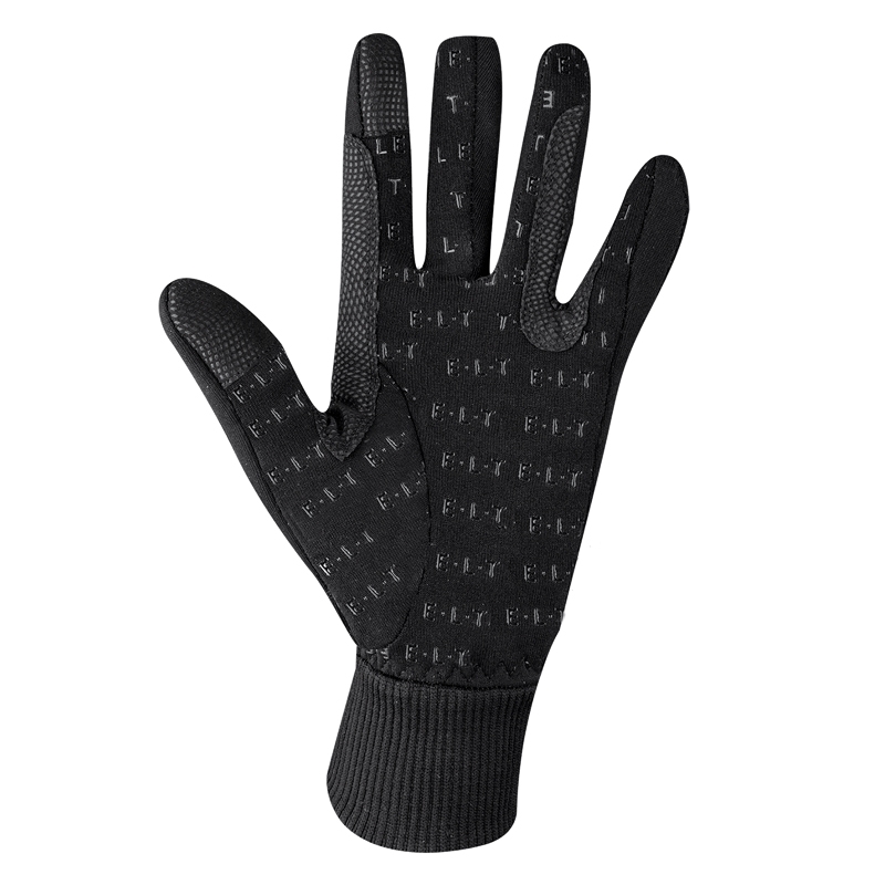 Sorte ridehandsker med god grip