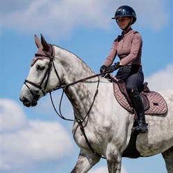 Equestrian Stockholm brun hut Amaranth på hest