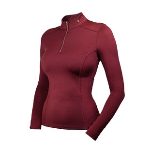 Equestrian Stockholm bluse "Essential Mest Top" - New Maroon