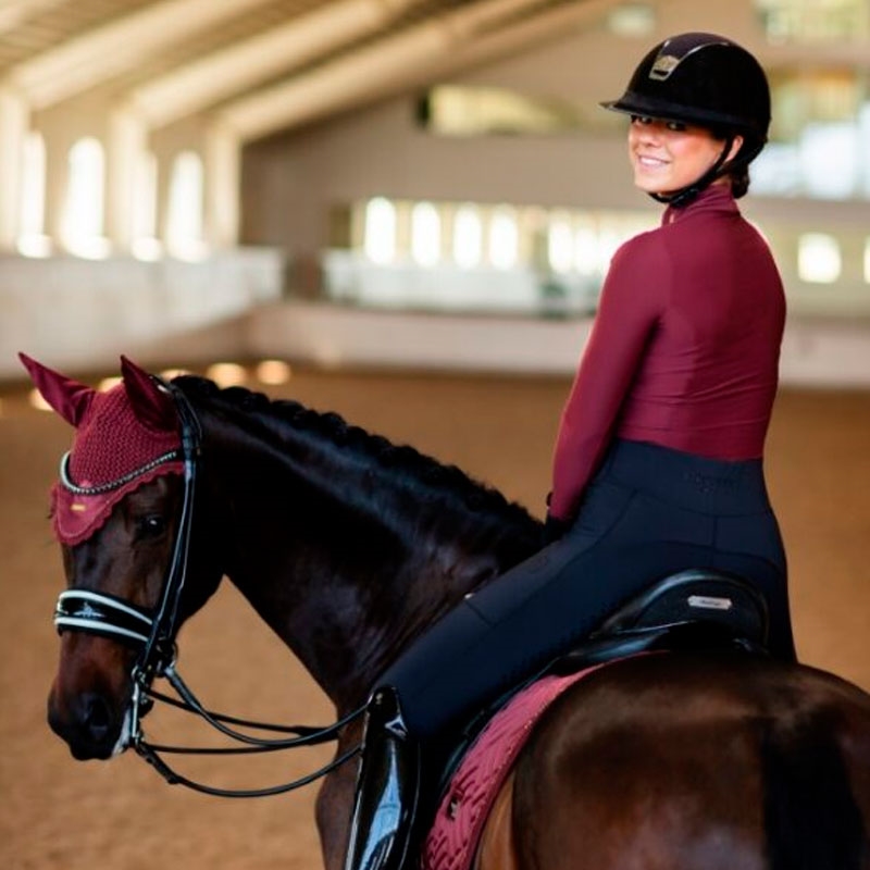 Equestrian Stockholm ridebluse New Maroon KØB HER