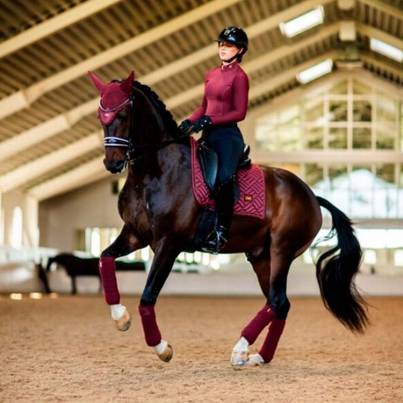 Equestrian Stockholm bluse "Essential Mest Top" - New Maroon