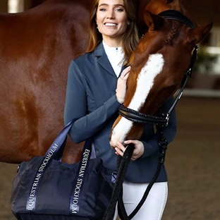 Equestrian Stockholm strigletaske i navy med rytter