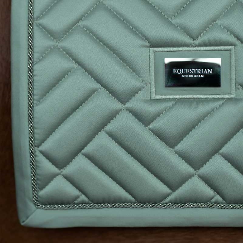 Equestrian stockholm underlag - modern mint green tæt på
