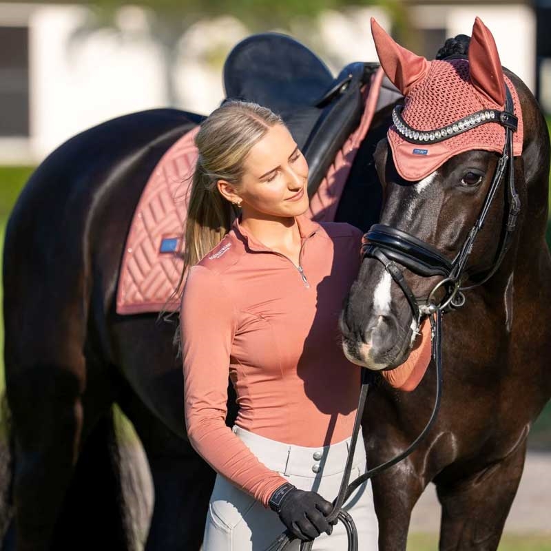 Equestrian Stockholm underlag "Modern Coral" på hest