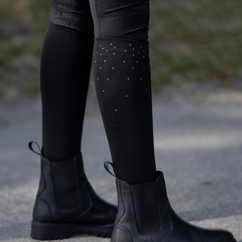 Equipage ridestrømper "Rhinestone" - sort