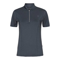 Navy meleret teknisk ridebluse fra Equipage