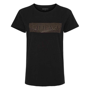 Equipage t-shirt Harmony sort med logo